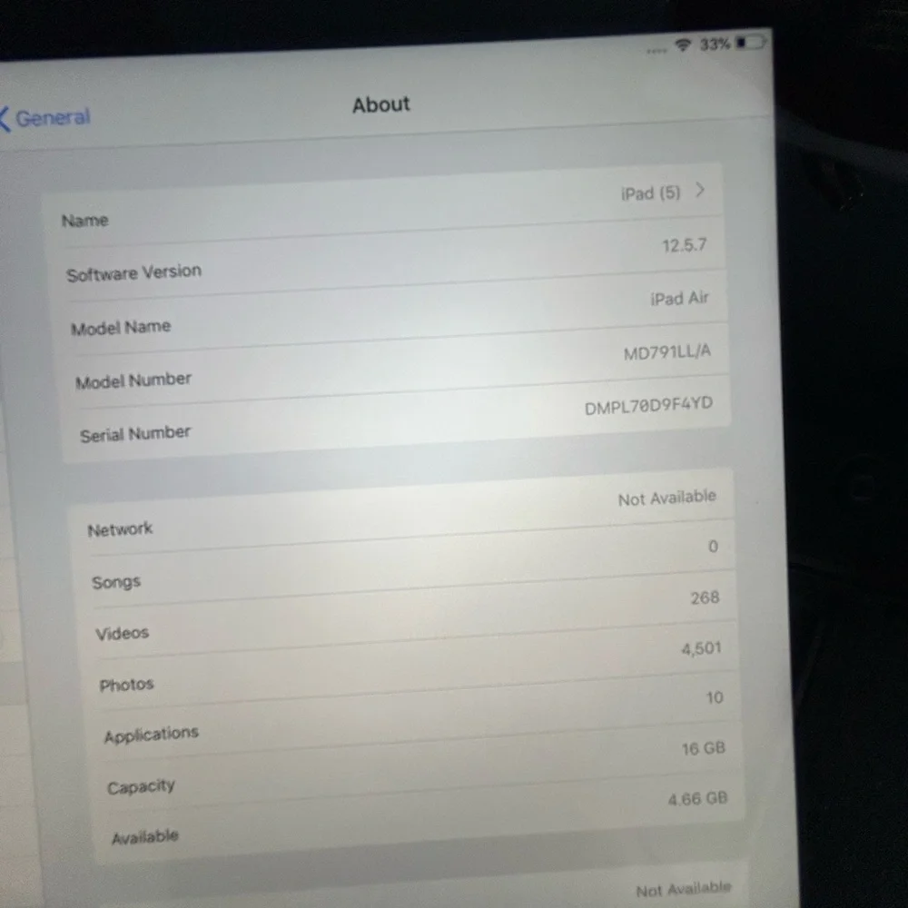 Black Tablet with Screen Display
